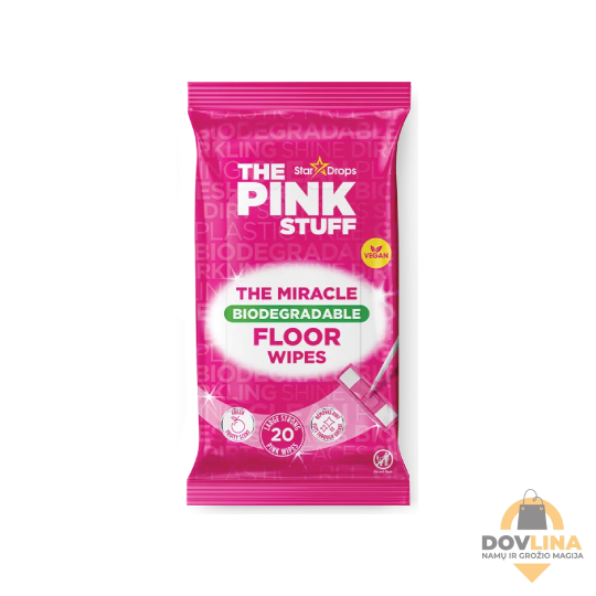 THE PINK STUFF grindų valymo servetėlės (20vnt)