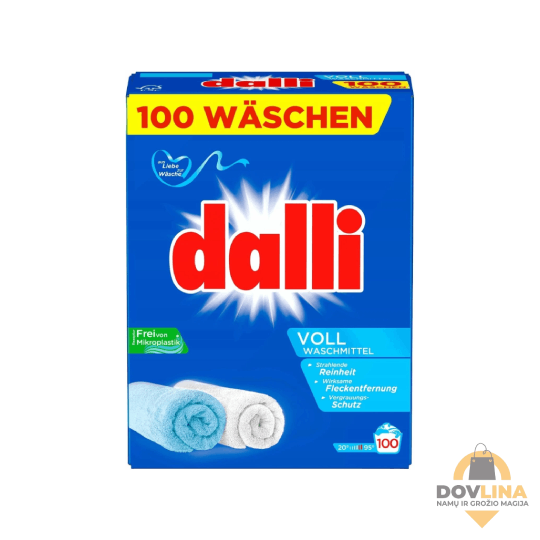 Dalli Voll skalbimo milteliai šviesiems audiniams (6kg)