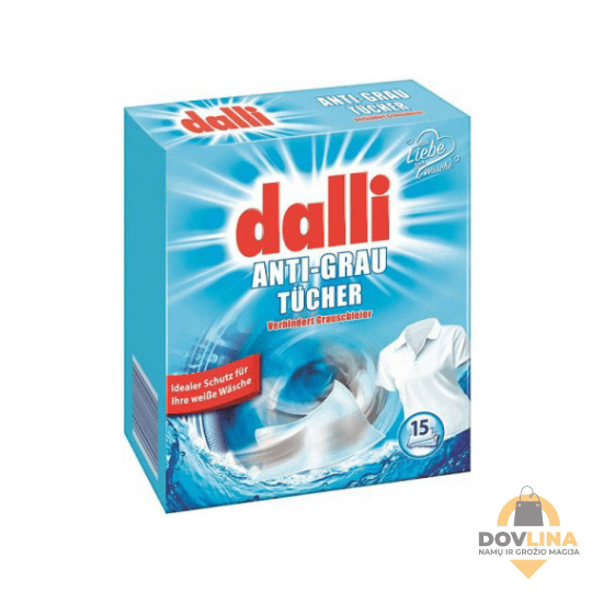 Dalli Anti-Grau Tucher skalbimo servetėlės nuo pilkėjimo (15vnt)